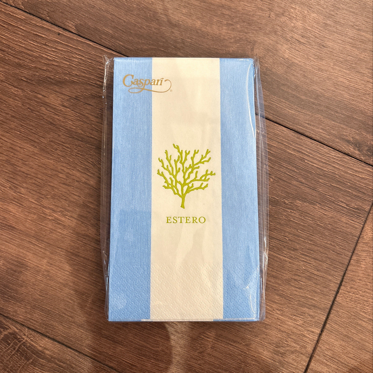 Estero Coral Light Blue Guest Towels