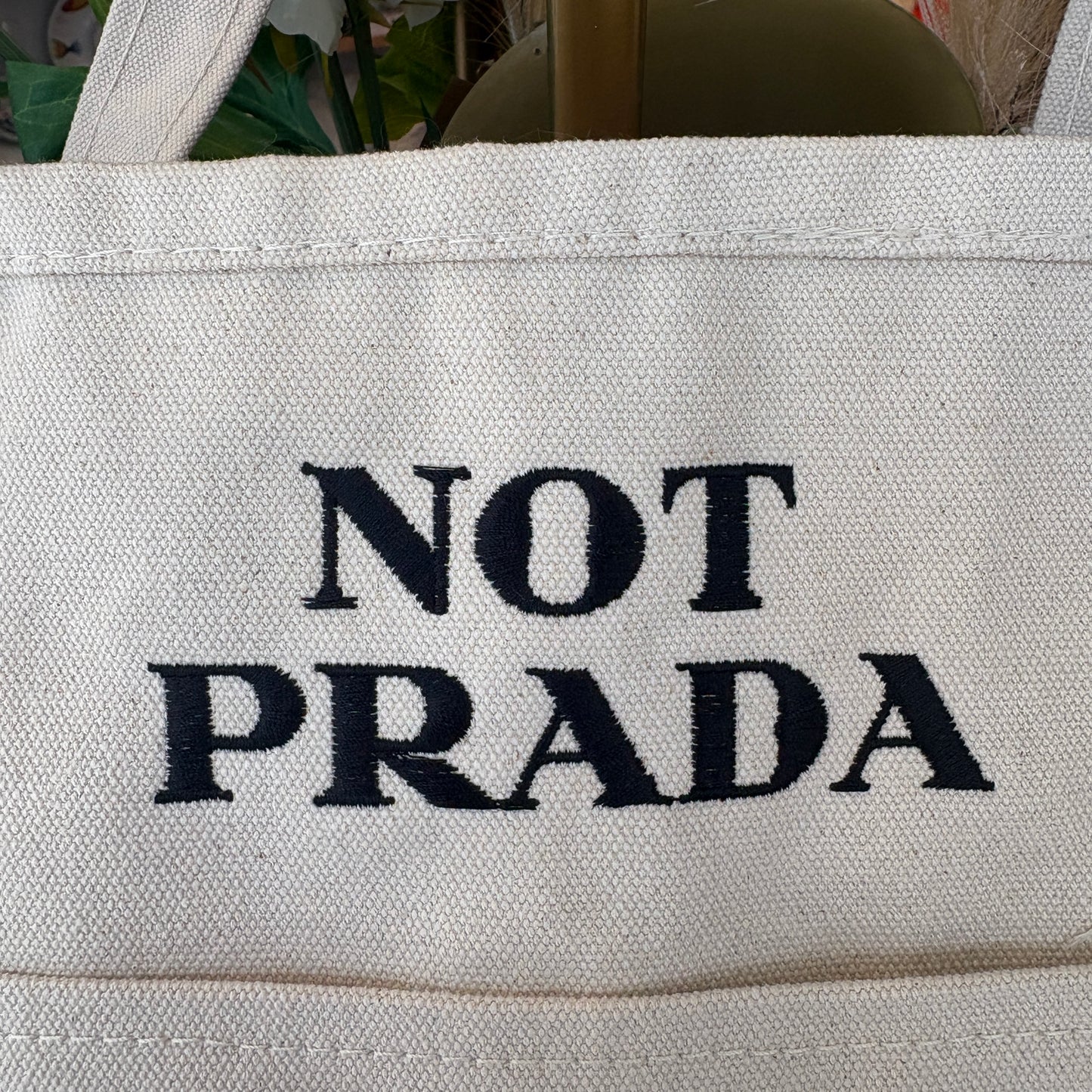 "NOT PRADA" Tote