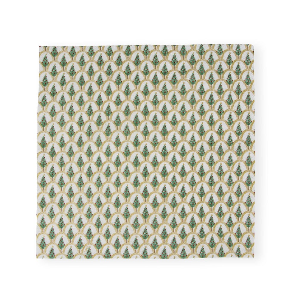 Deco Christmas Gold Cocktail Napkin