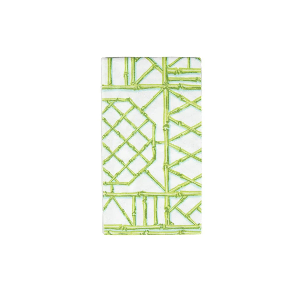 Bamboo Screen Moss Green-Ppr Linen Guest Towels Airlaid - 12 In