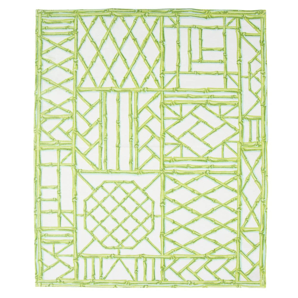 Bamboo Screen Moss Green-Ppr Linen Guest Towels Airlaid - 12 In