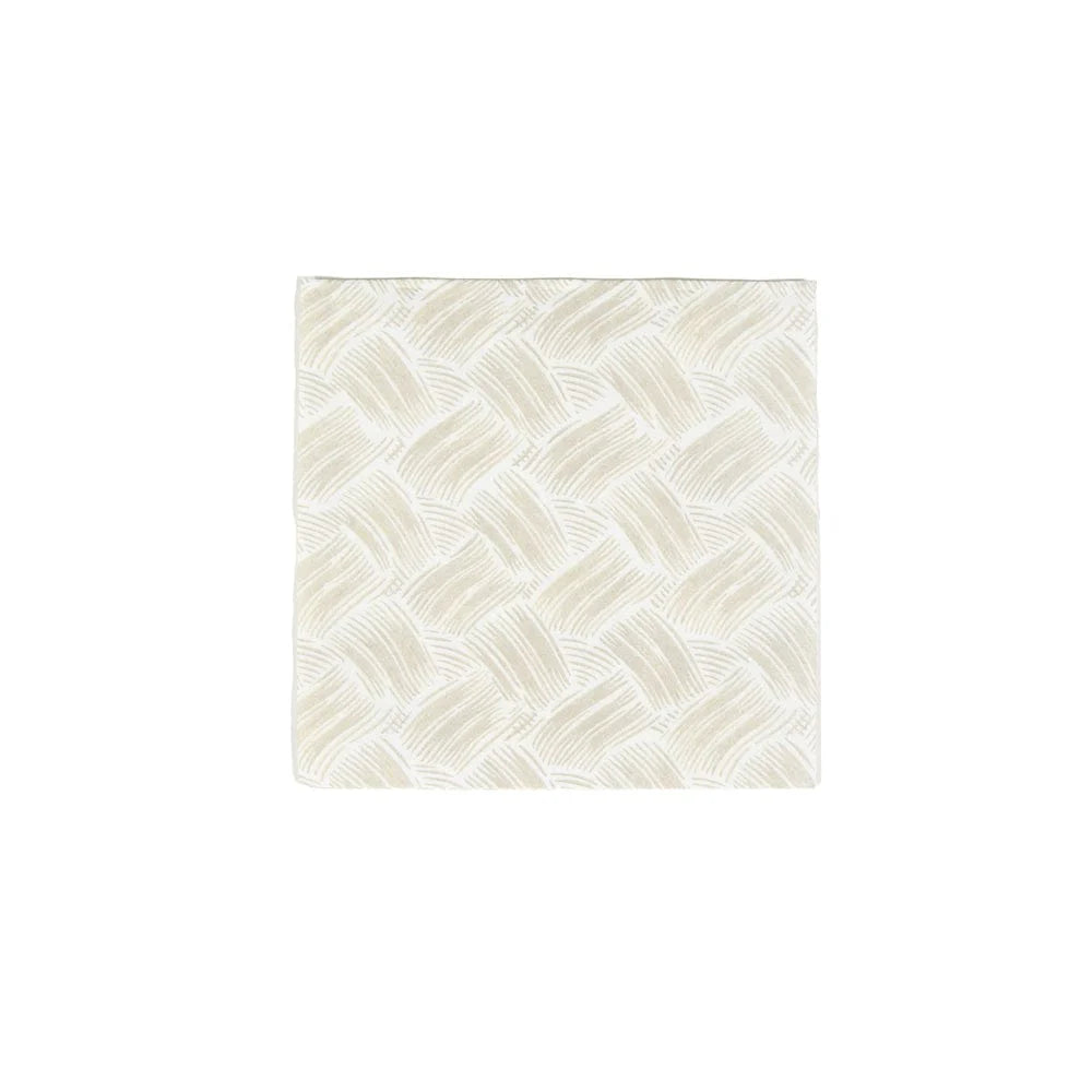Basketry Flax-Paper Linen Napkin Airlaid Cocktail-15 In