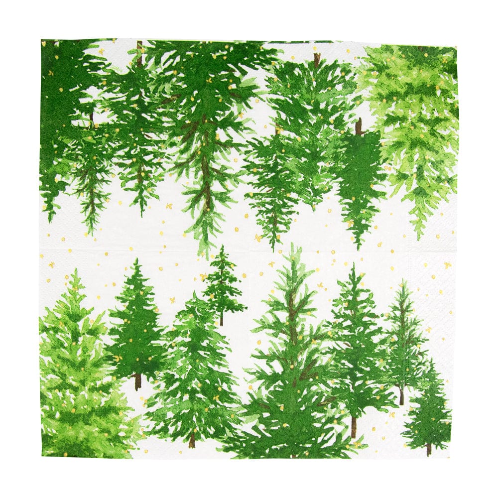 White Christmas Cocktail Napkins