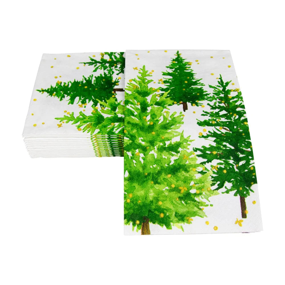 White Christmas Guest Towel Napkins