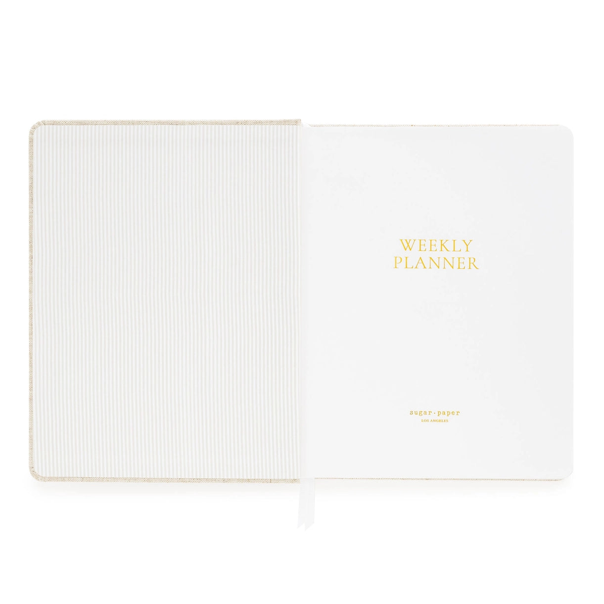 Undated Weekly Planner, Pale Pink