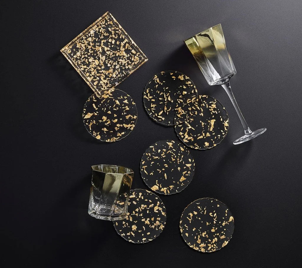 Stardust Drink Coasters, Set of 6 in a Caddy