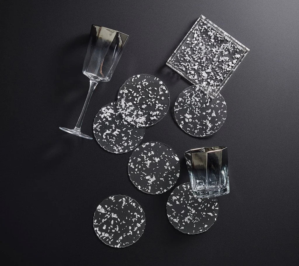 Stardust Drink Coasters, Set of 6 in a Caddy