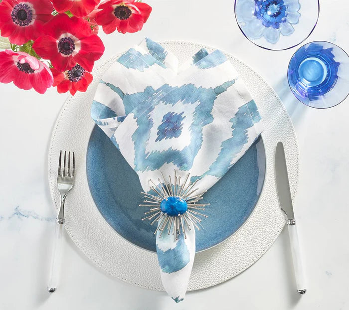 Watercolor Ikat Napkin