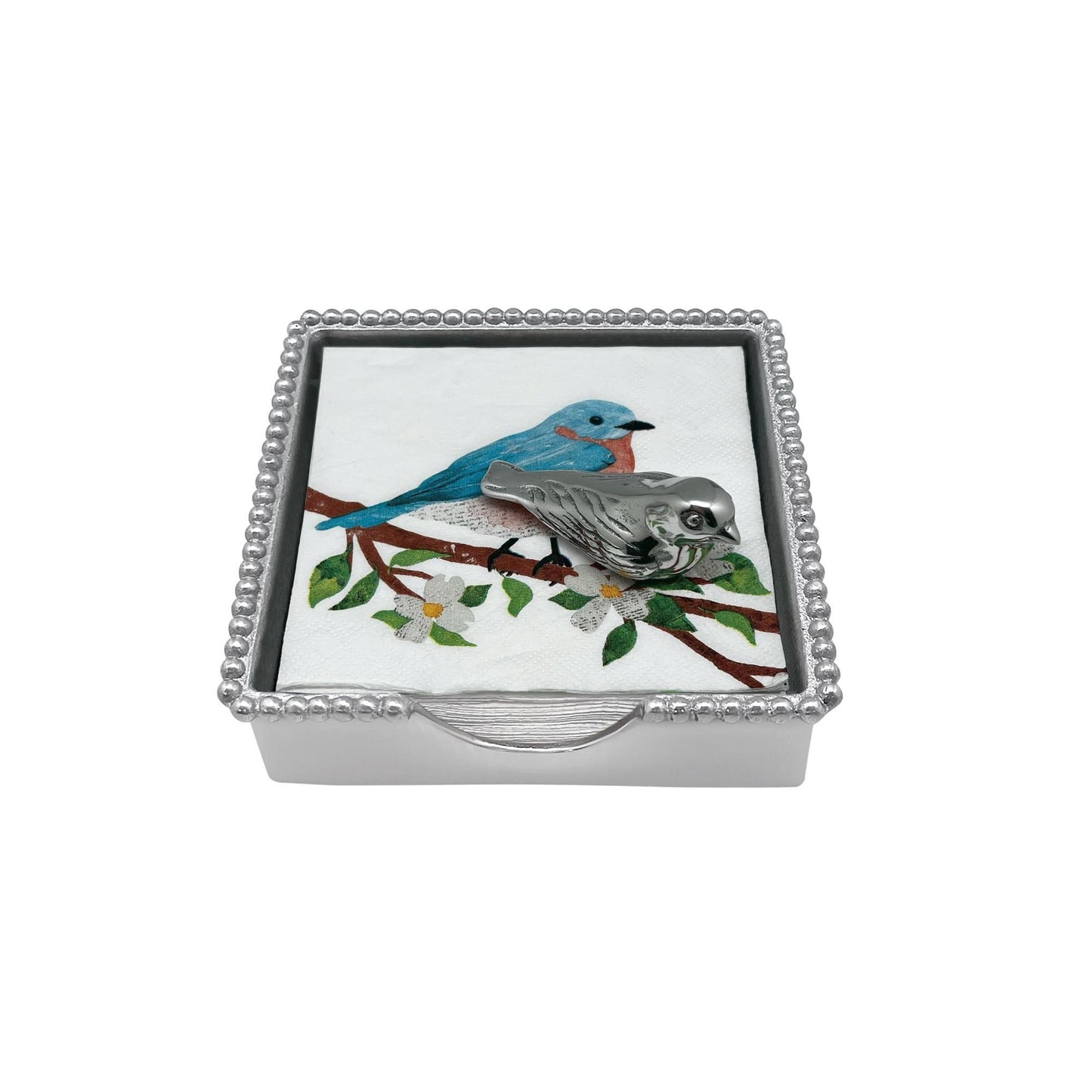 Bird Beaded Napkin Box Set