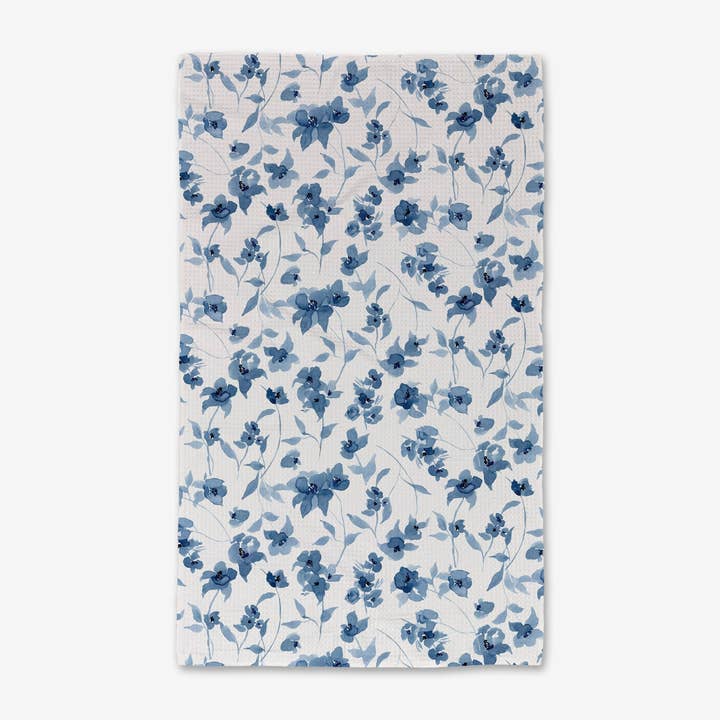 Blue Floral Luxe Hand Towel