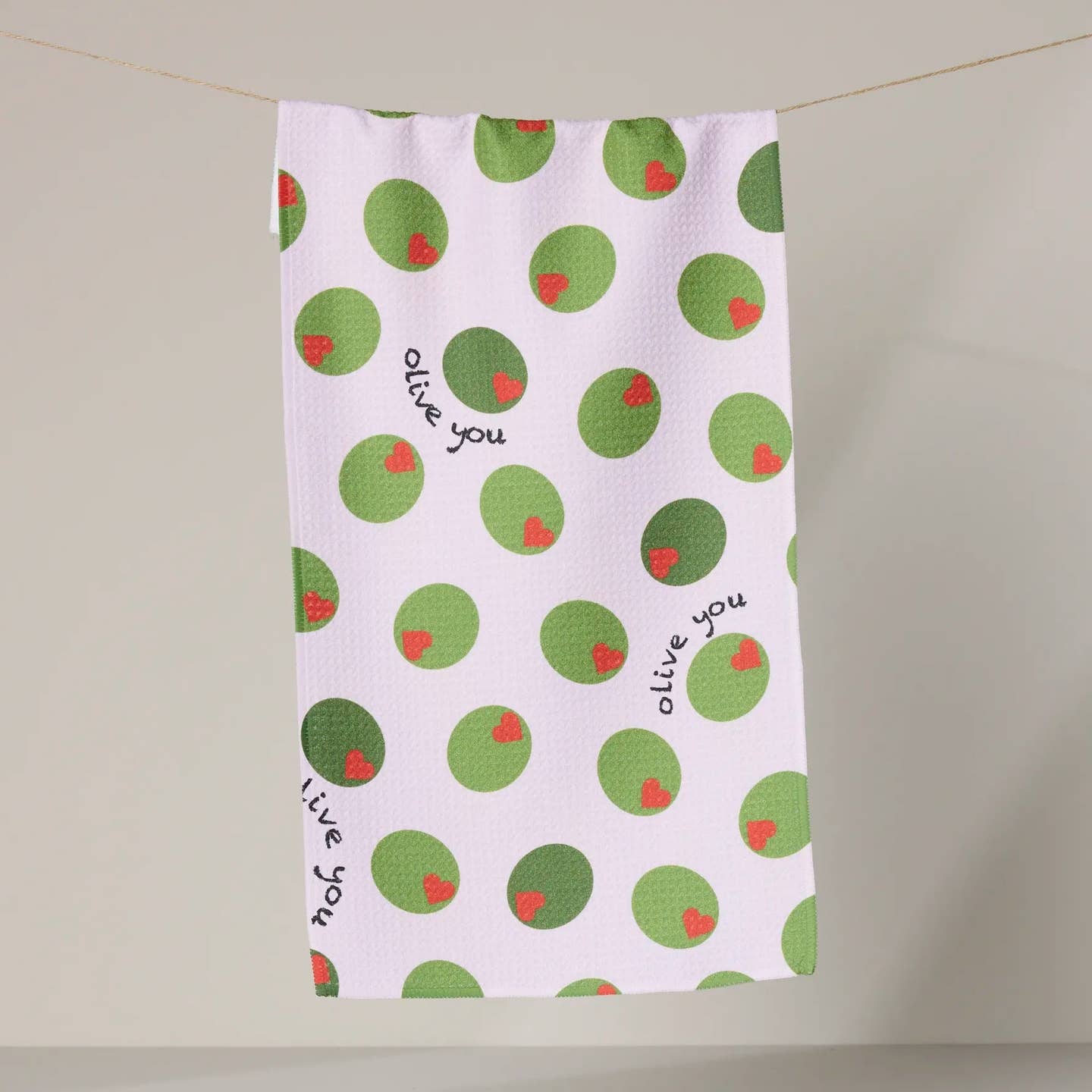 Olive You Bar Towel