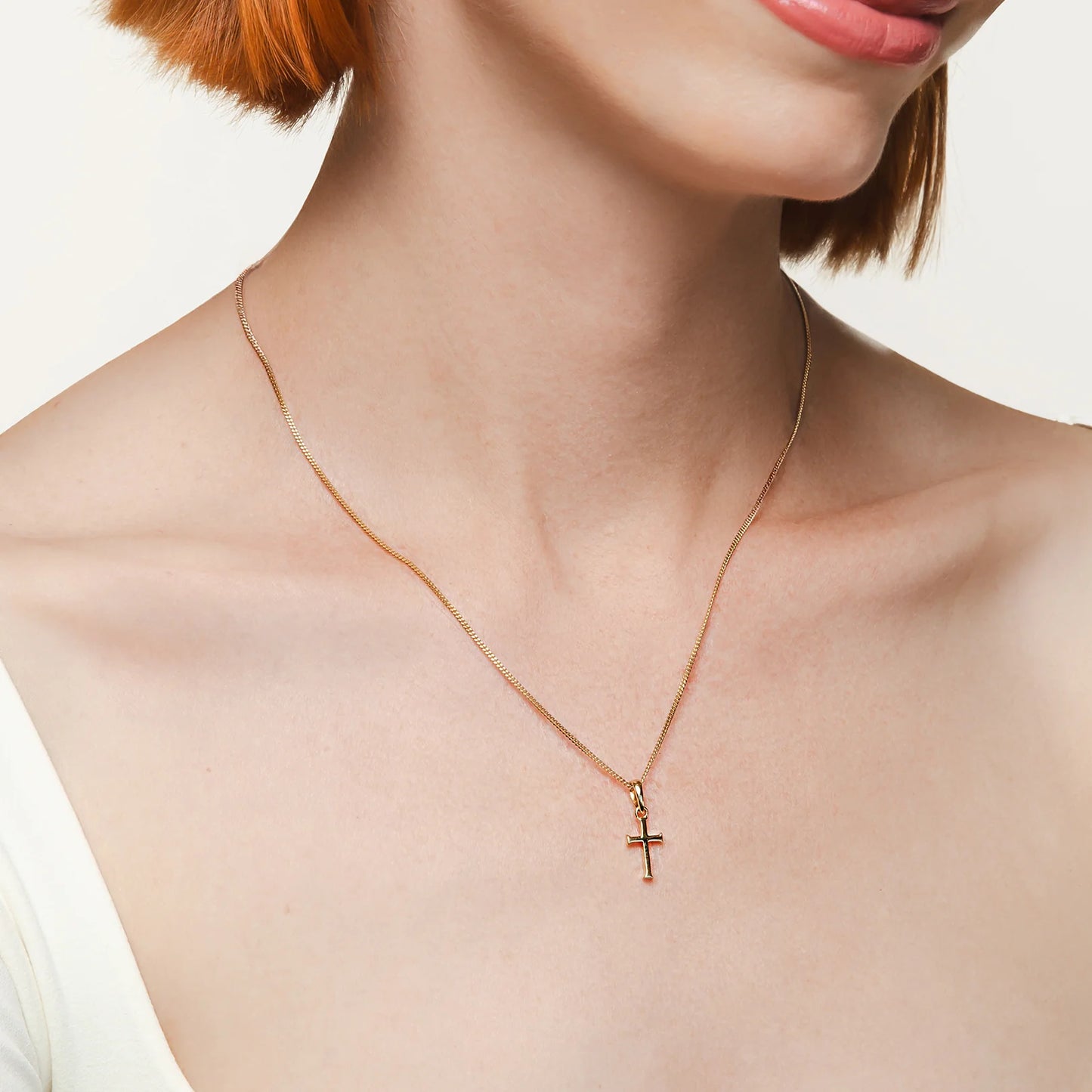 Small Cross Pendant Necklace