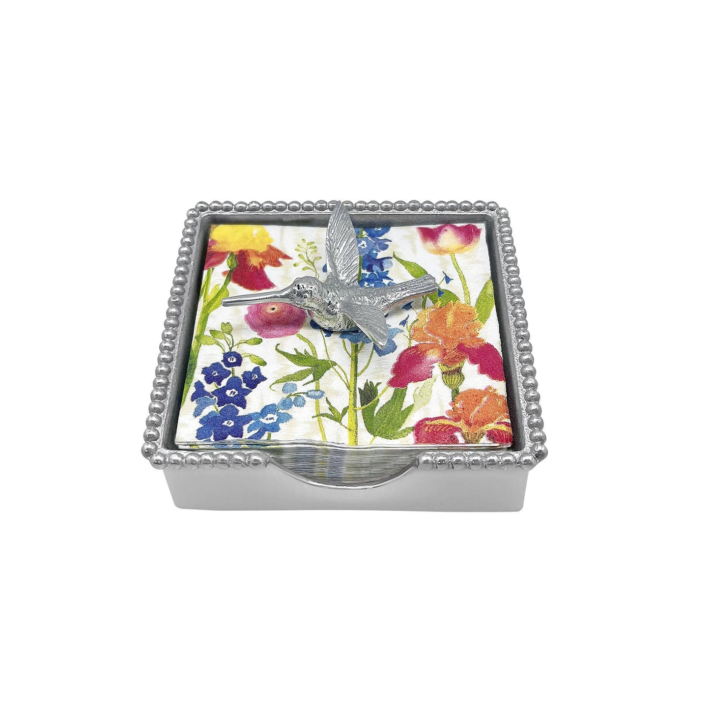 Hummingbird Beaded Napkin Box