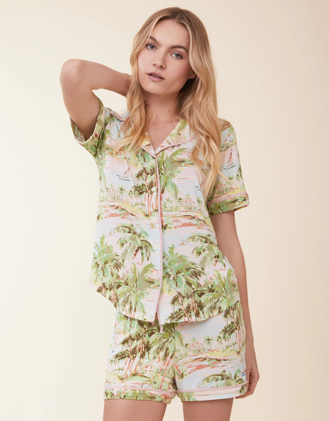 Pajama Short Overboard Coastal Dreams