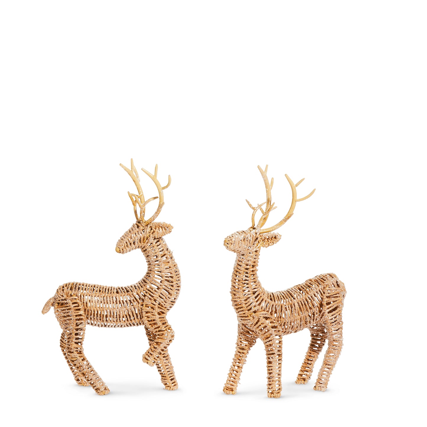 12.5" Woven Table Top Deer