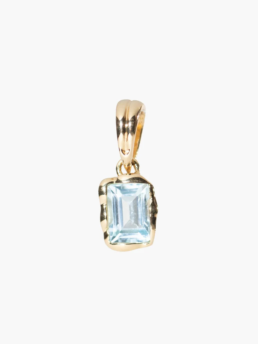 Sky Blue Topaz | Fully Known Prayer Pendant