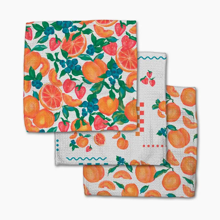 Sweet Pickings Dishcloth Set of 3