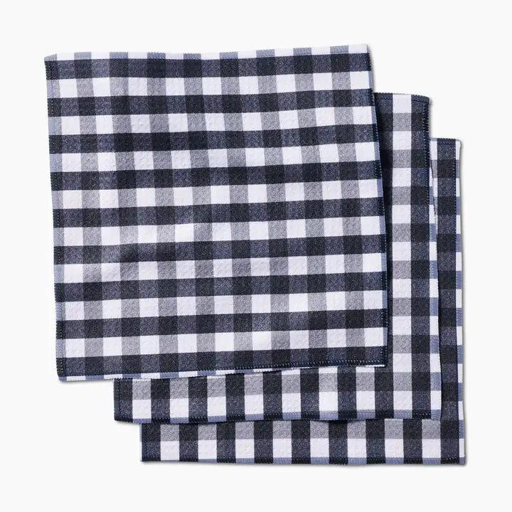 Midnight Flannel Dishcloth Set of 3