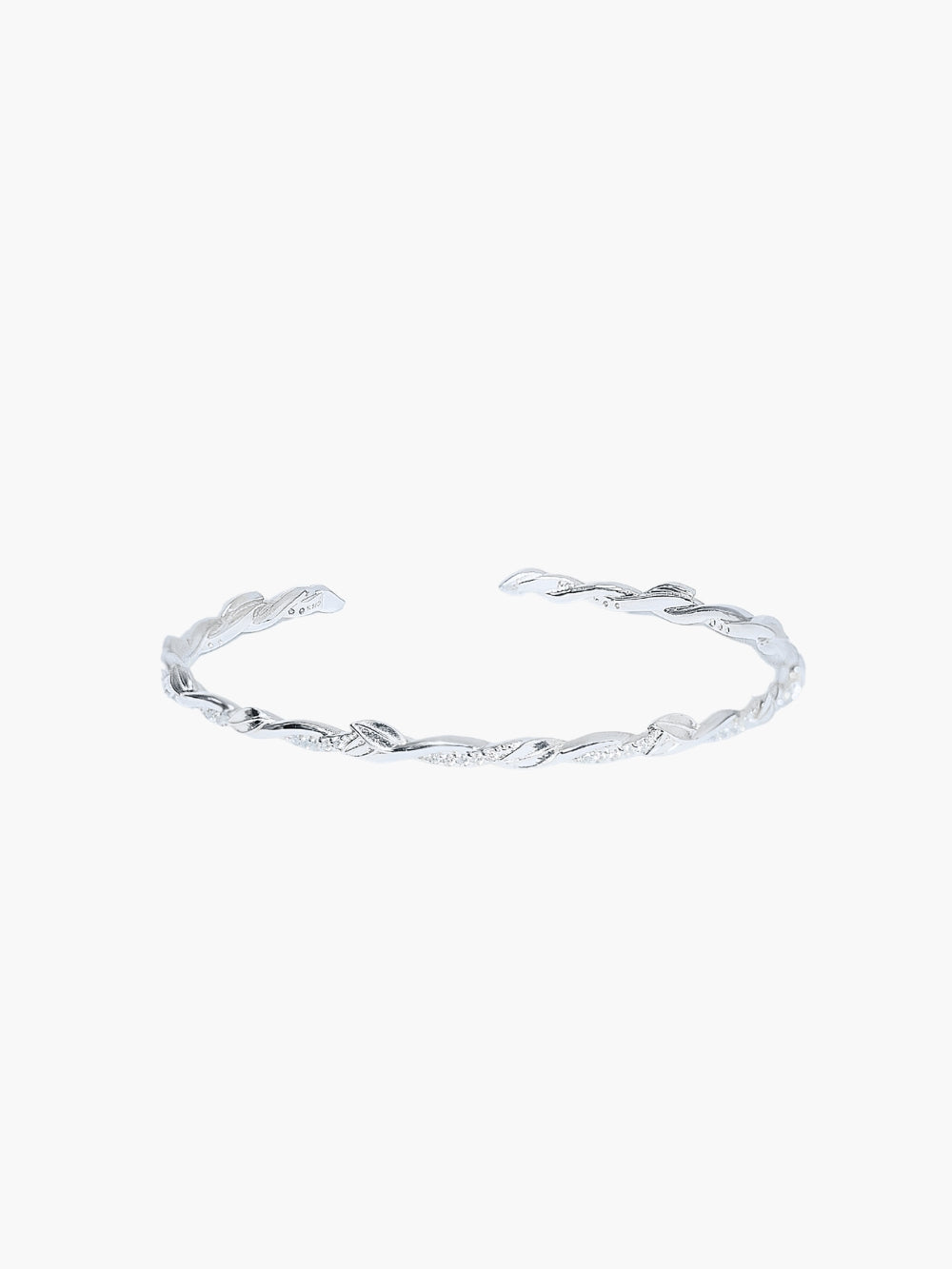 Rizen Jewelry Sacred Vine Bangle Bracelet, Sterling silver