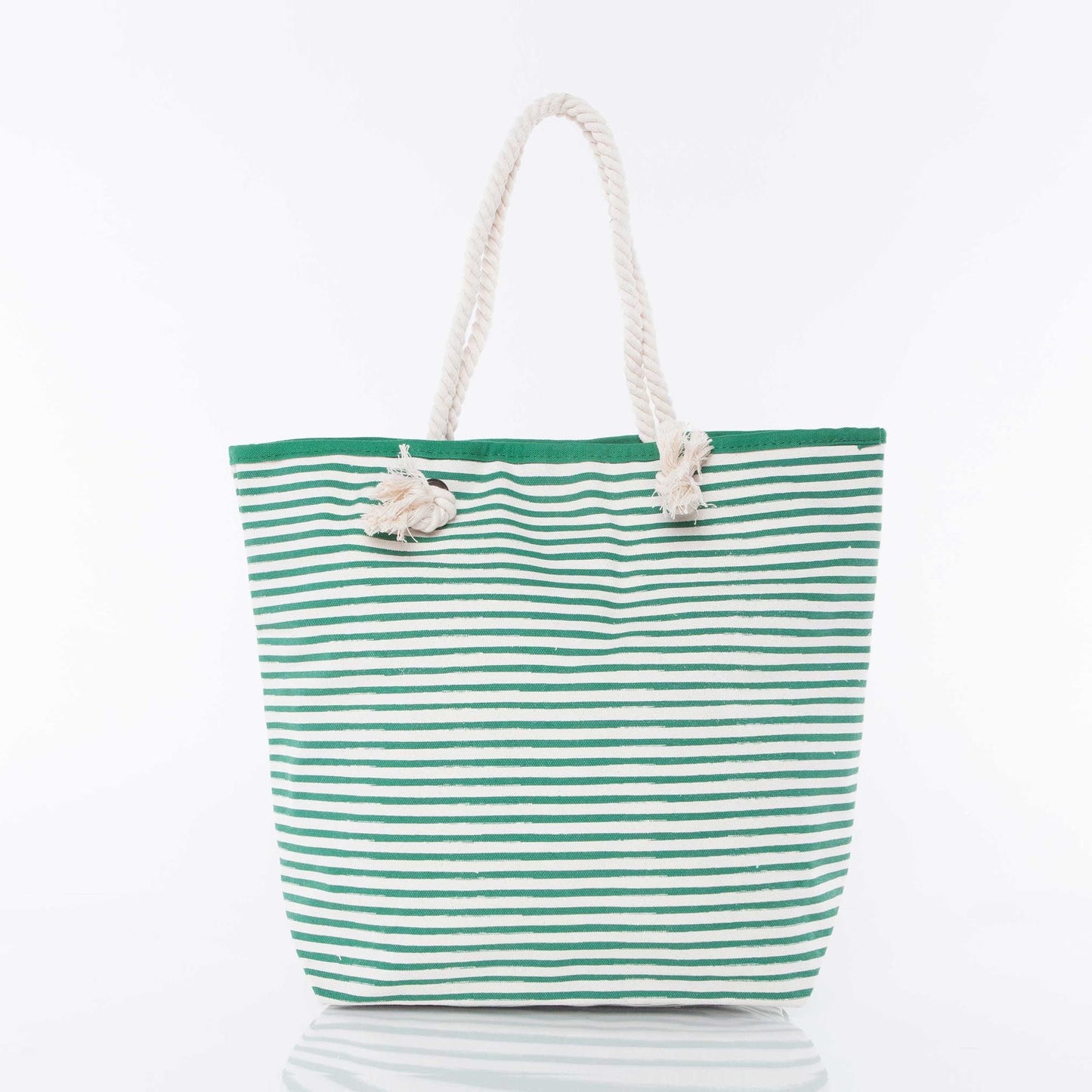 Striped Knotted Rope Tote