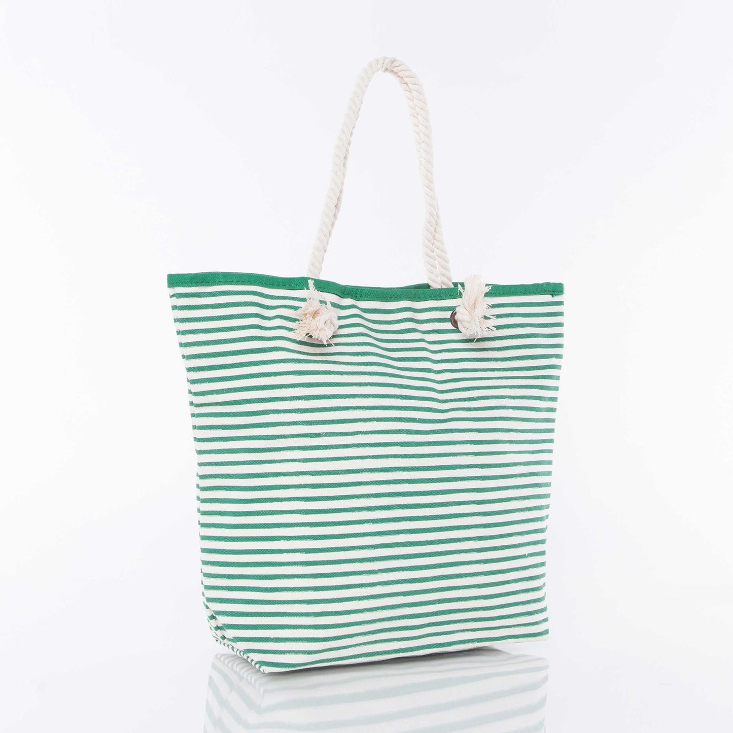 Striped Knotted Rope Tote