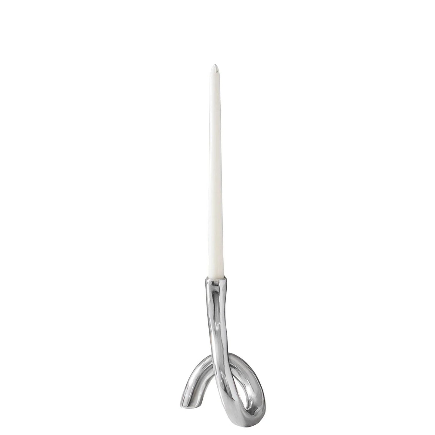 Soho Serpente 8" Silver Candlestick