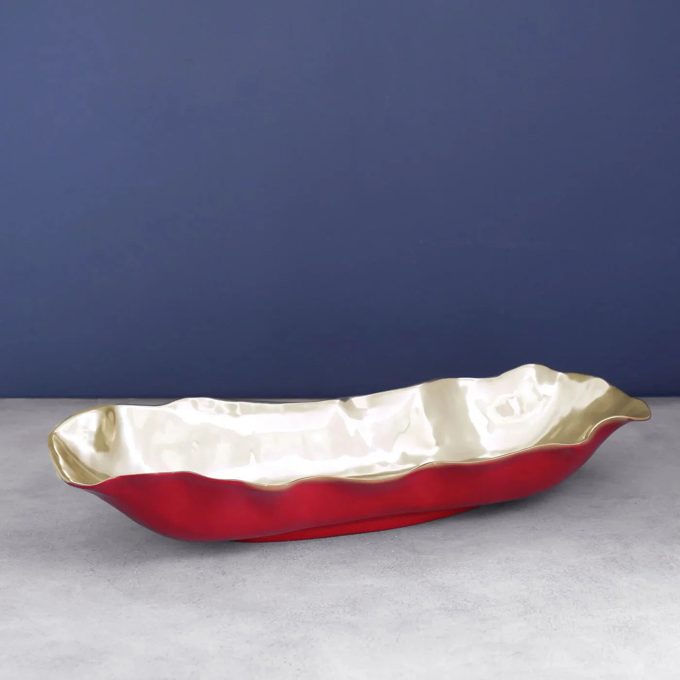 Thanni Vento Red and Gold Long Centerpiece