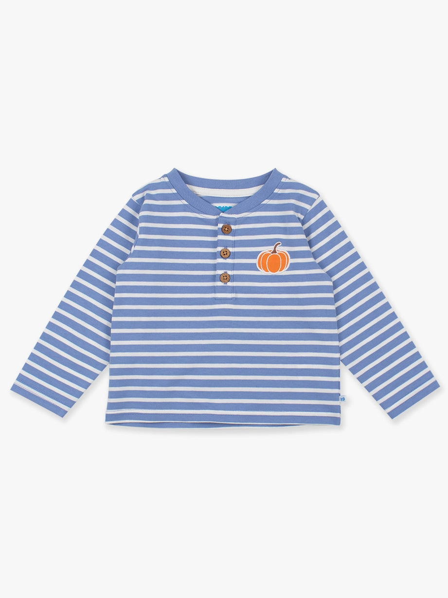 Striped Pumpkin Long Sleeve Tee