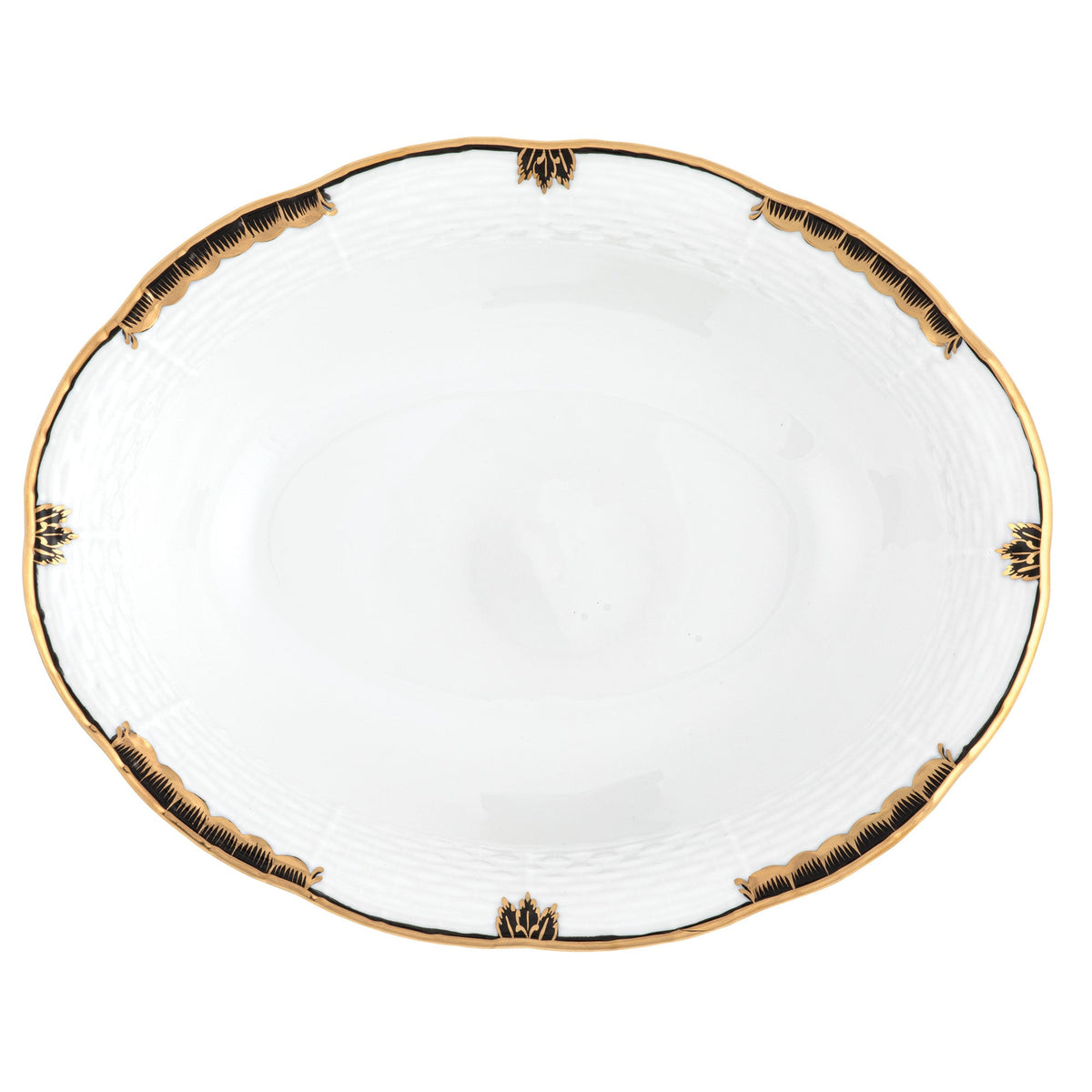 Princess Victoria Black Oval Vegetable Dish