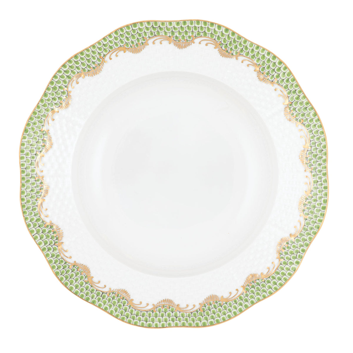 Fish Scale Evergreen Bread and Butter Plate