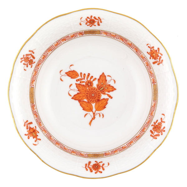 Chinese Bouquet Rust Oatmeal Bowl