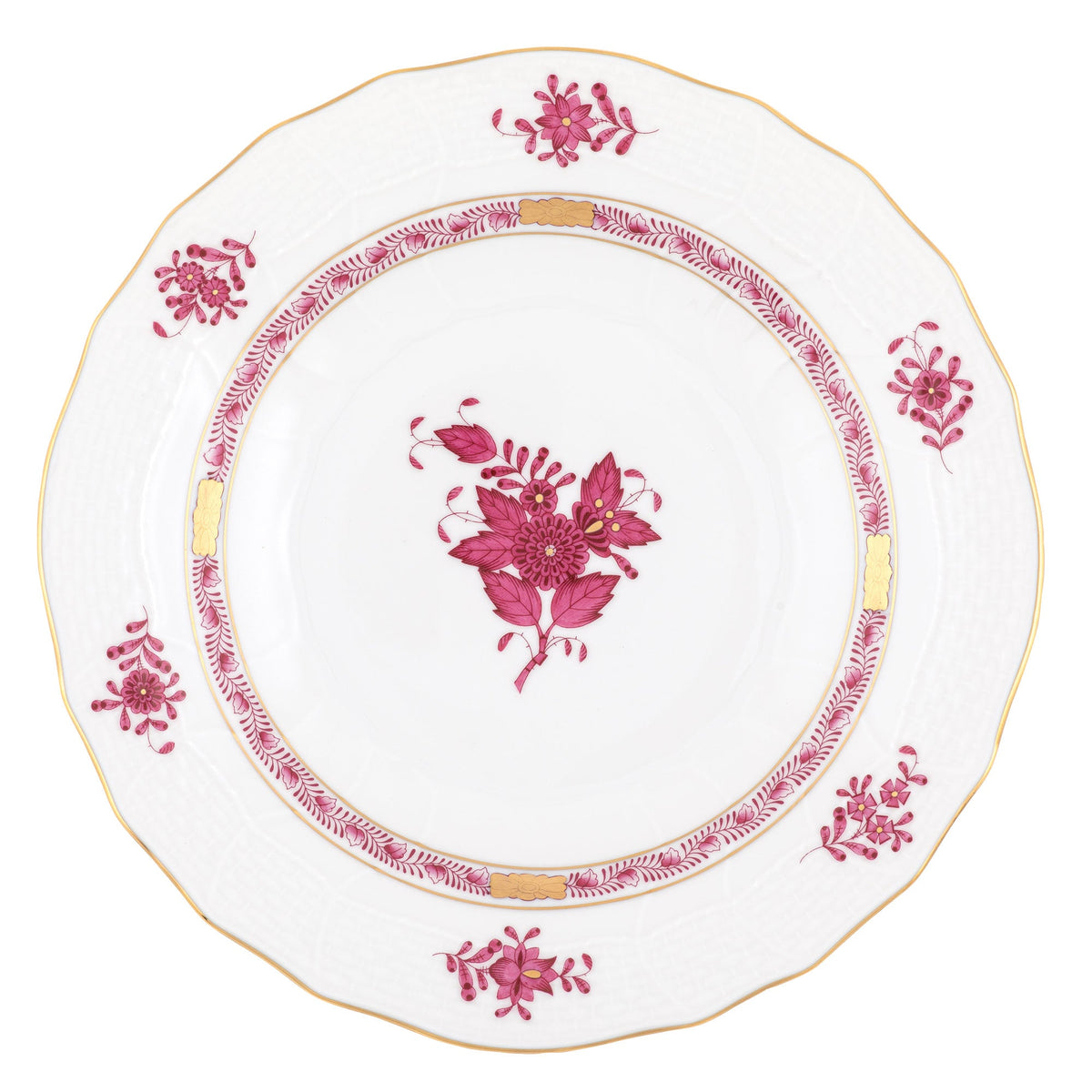 Chinese Bouquet Raspberry Dessert Plate
