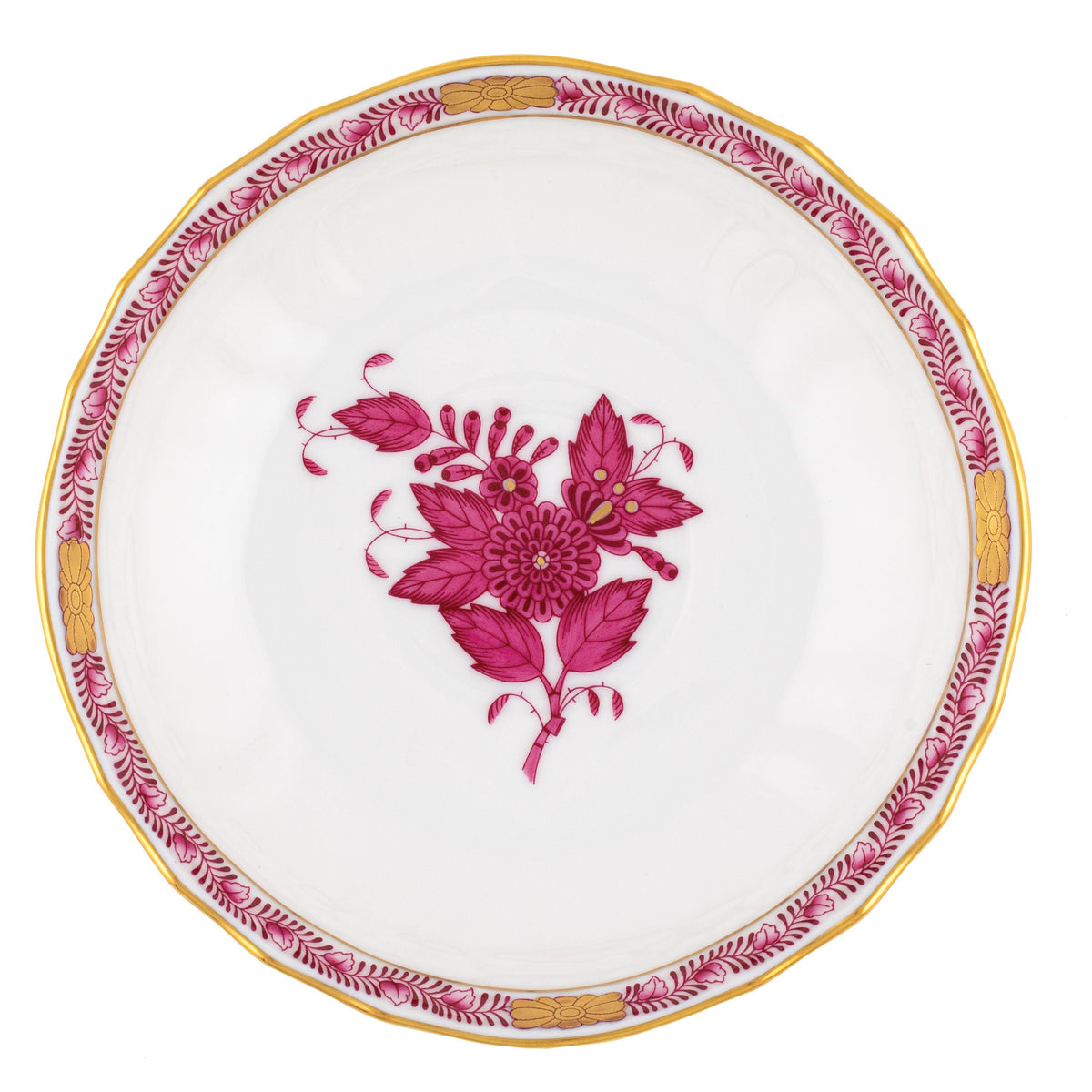 Chinese Bouquet Raspberry Canton Saucer