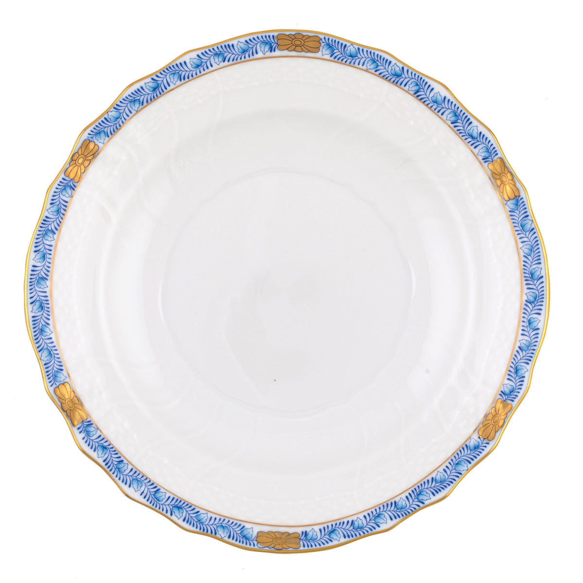 Chinese Bouquet Garland Blue Salad Plate
