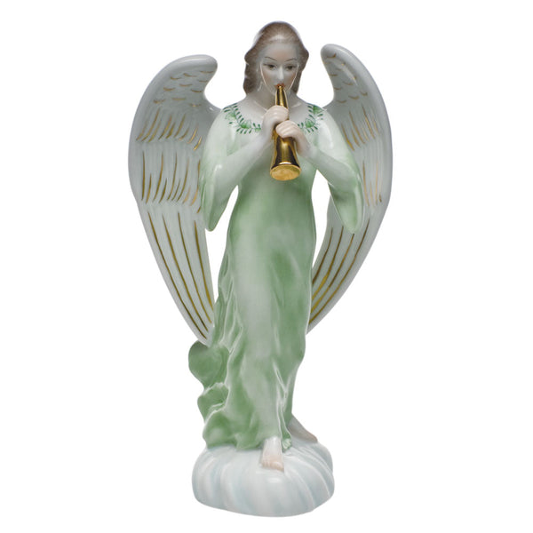 Chinese Bouquet Garland Green Angel with Horn