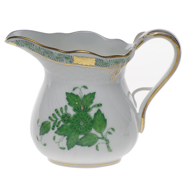 Chinese Bouquet Green Creamer, 6 oz, 3.5″ tall