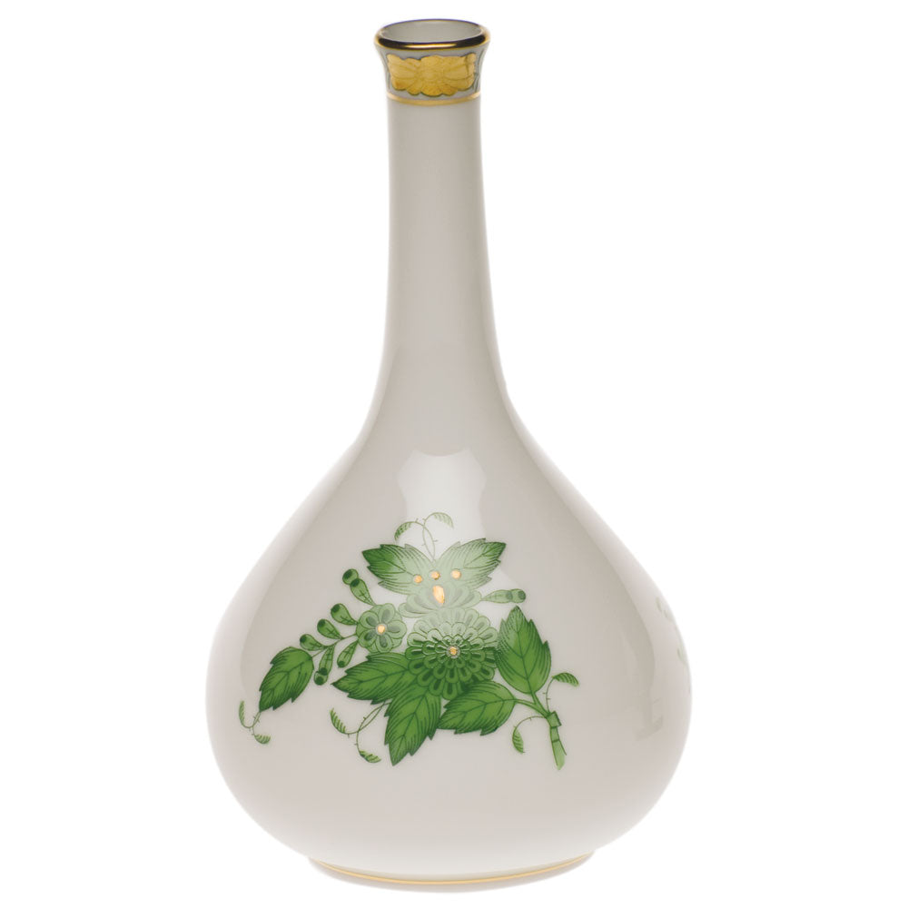 Chinese Bouquet Green Medium Bud Vase