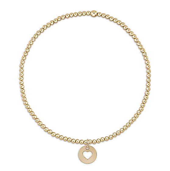 eGirl Classic Gold 2mm Charm/Disc Bracelet