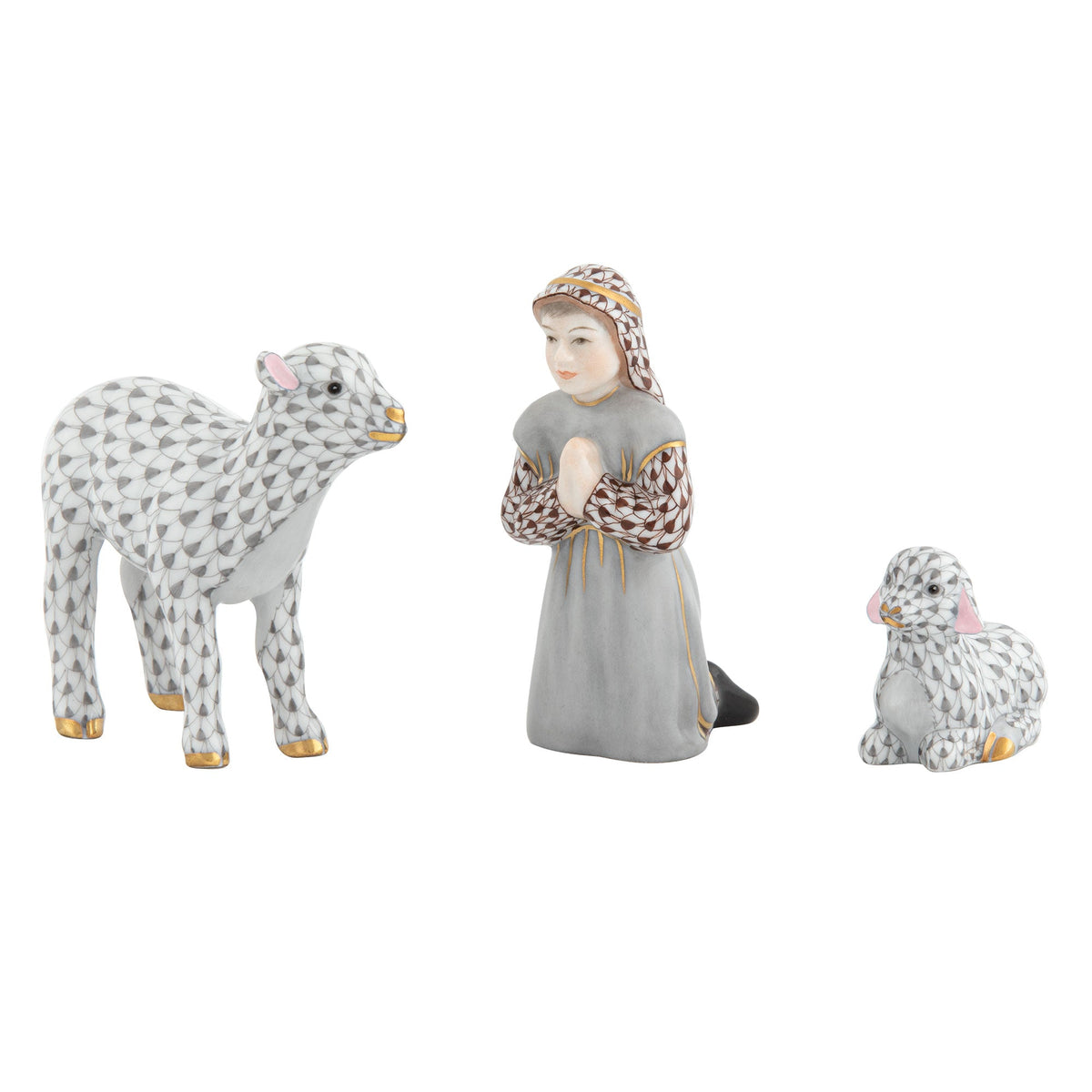 Shepherd Boy and Lambs — Multicolor