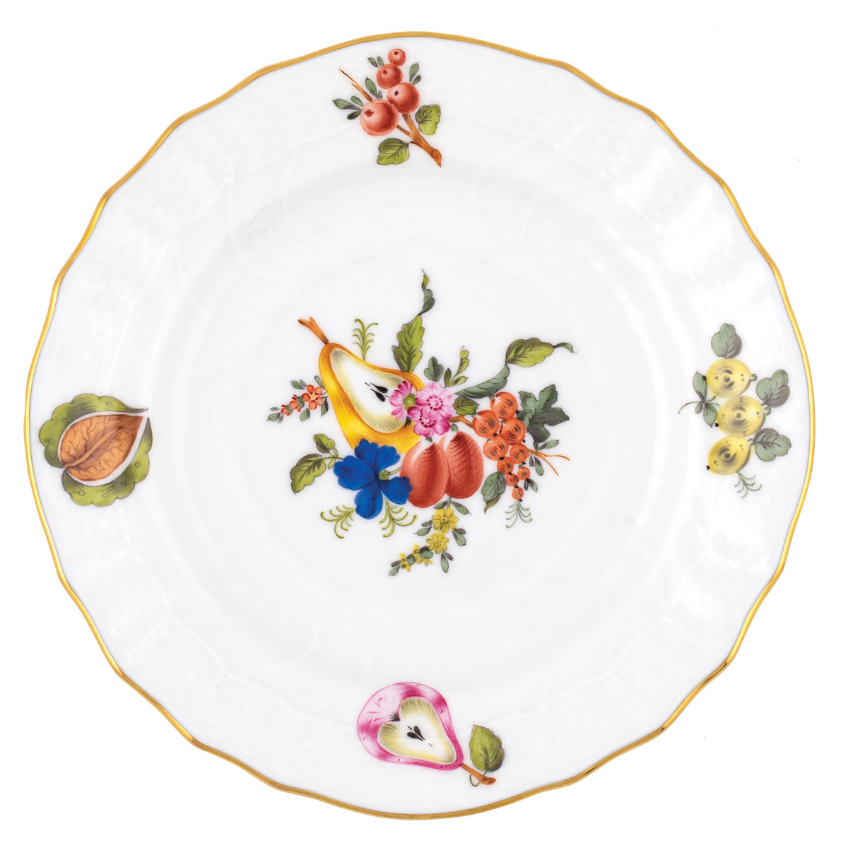 Fruits & Flowers Bread and Butter Plate, Motif 3