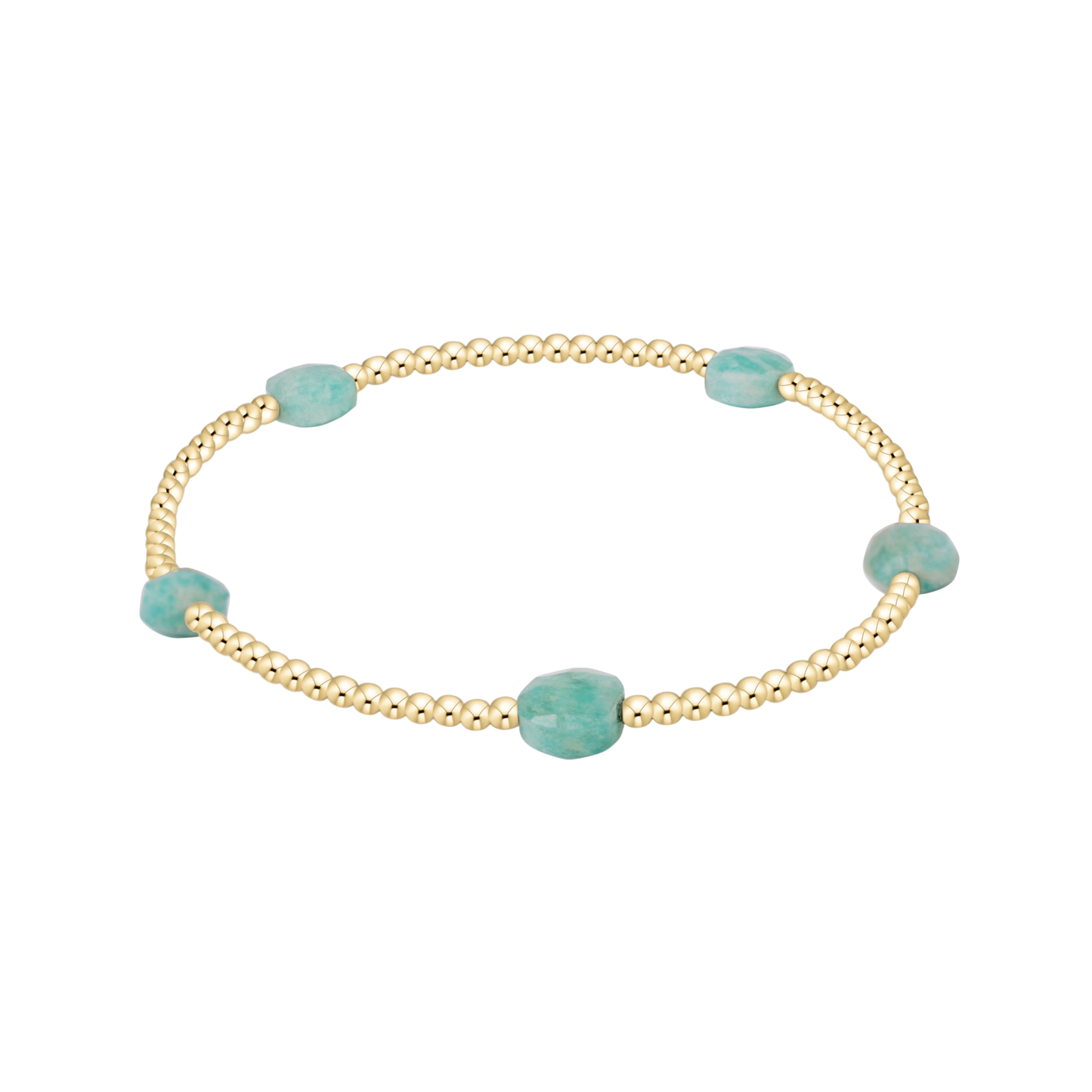 Admire Small Gem 2mm Gold Bracelet