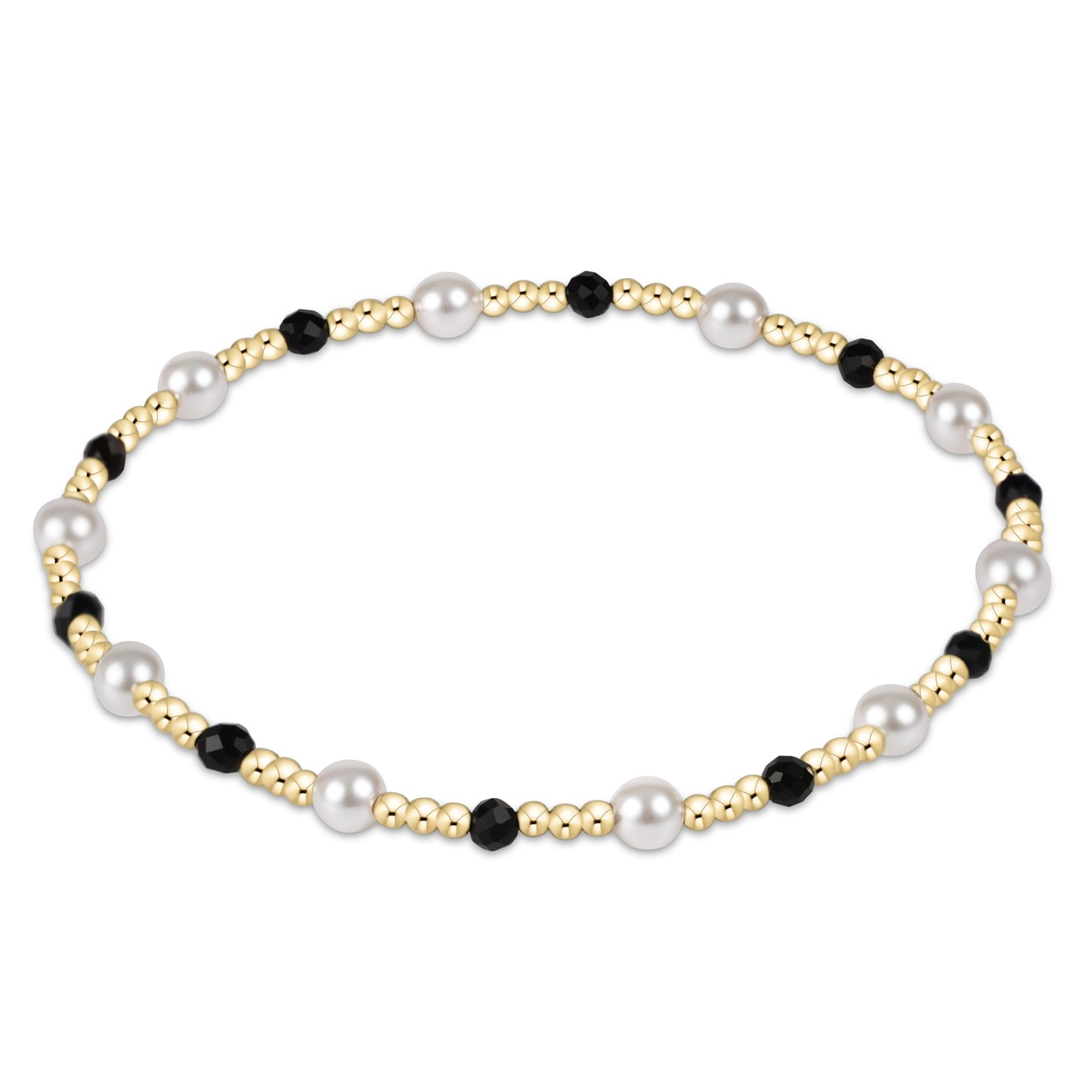 extends pearl sincerity pattern 4mm bead bracelet