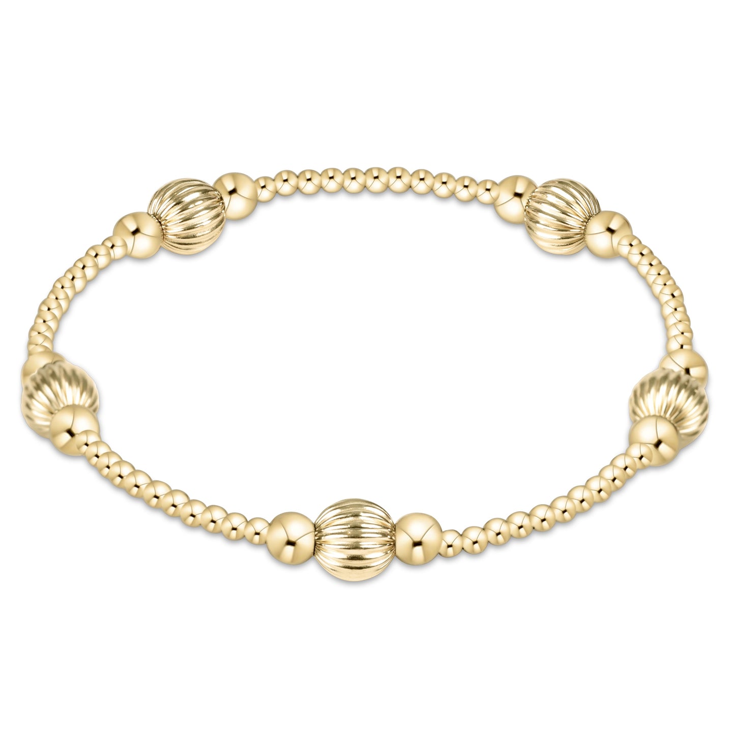 purpose dignity 6mm bead bracelet - gold