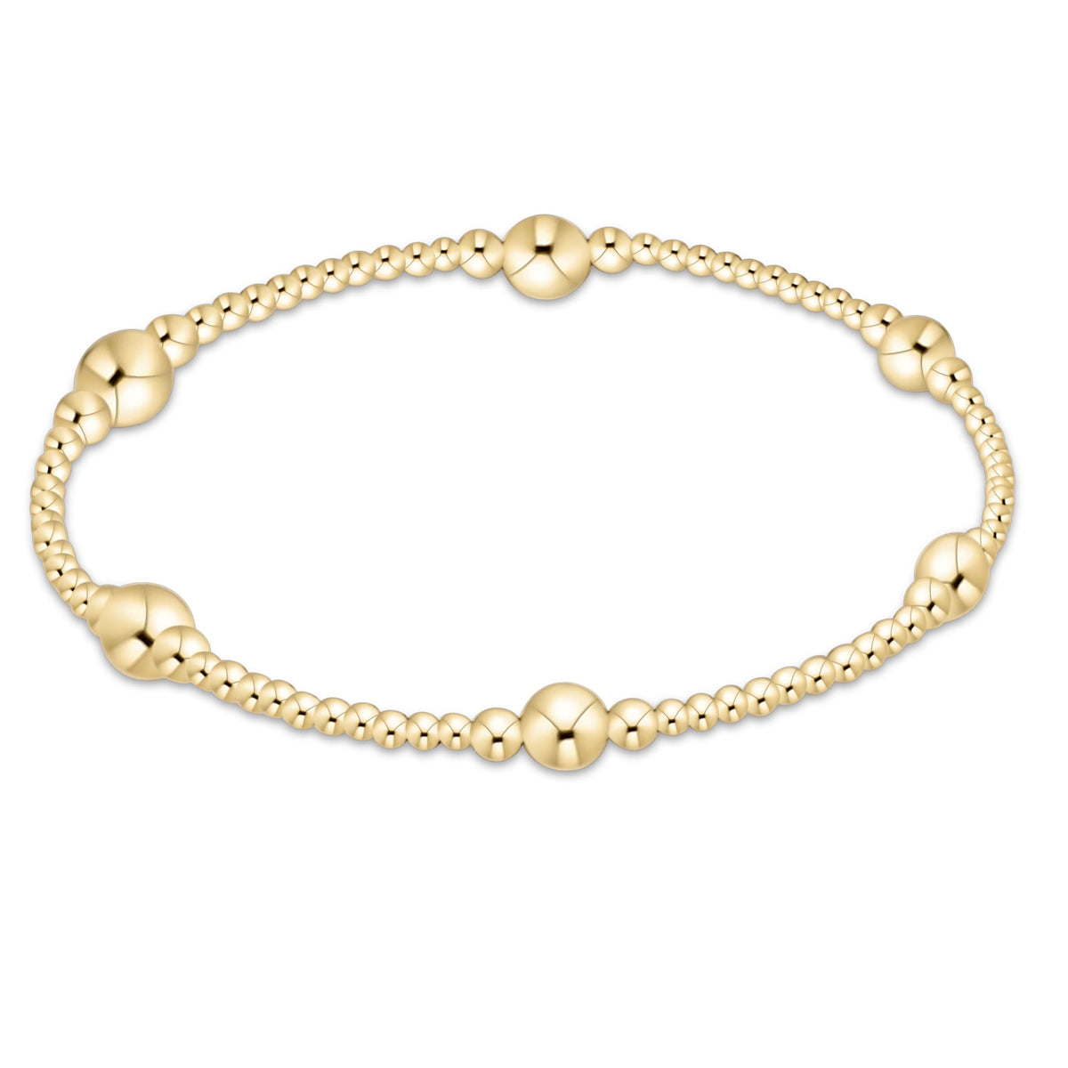 enewton purpose gold bead bracelet, 5mm