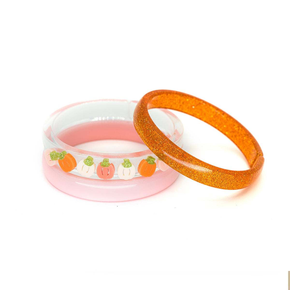 Lilies & Roses NY Multi Pumpkin Orange Cream Bracelet Set