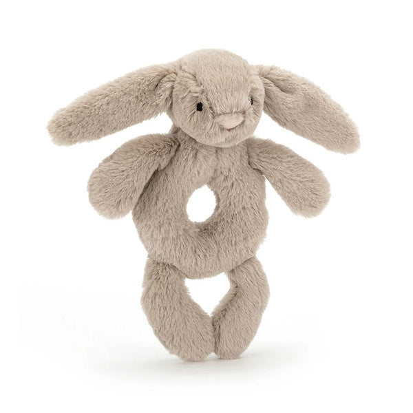 Bashful Bunny Ring Rattle Beige