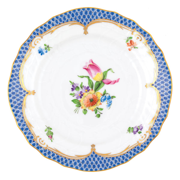 Printemps Blue Bread and Butter Plate, Motif 3
