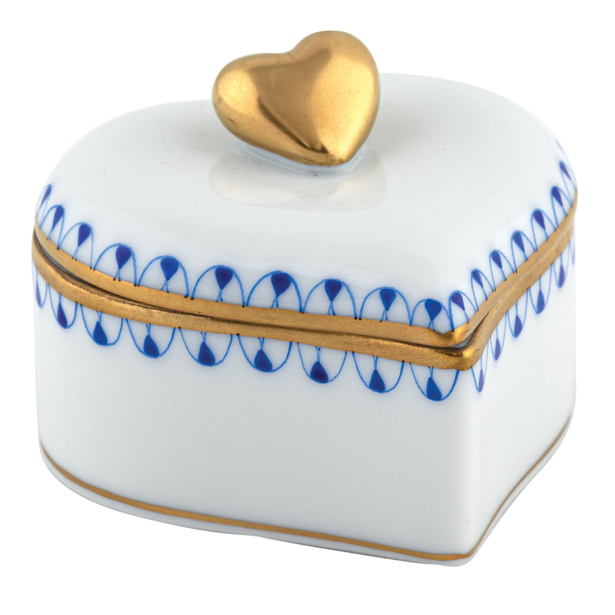 Double Heart Box — Sapphire