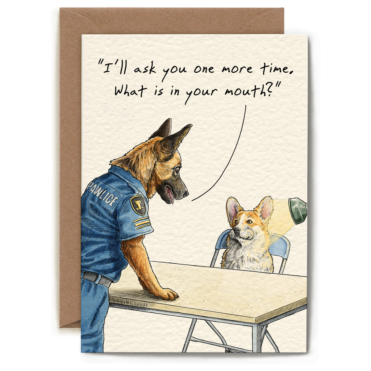 Interrogation Dog Card