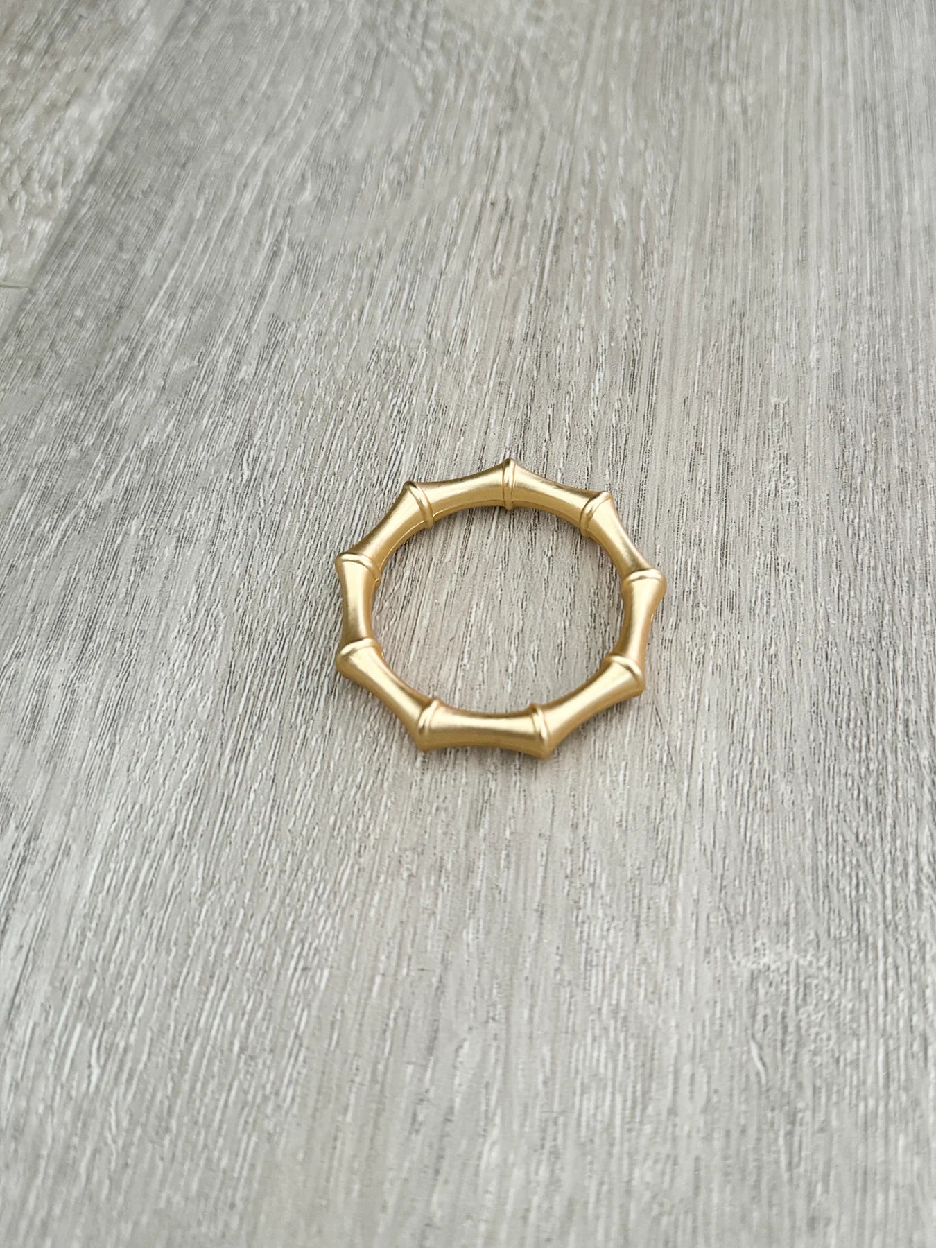 Bamboo Metal Napkin Rings (set of 4)
